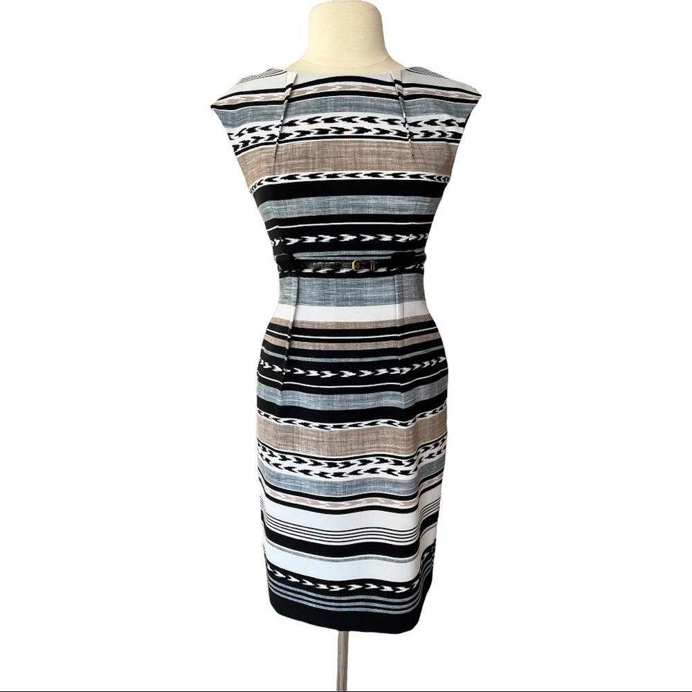 Established 1962 stripped sleeveless dress, size 4